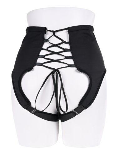 SPORTSHEETS HIGH WAISTED CORSET STRAP ON