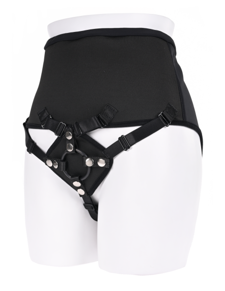 SPORTSHEETS HIGH WAISTED CORSET STRAP ON