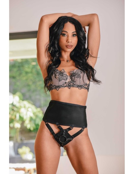 SPORTSHEETS HIGH WAISTED CORSET STRAP ON