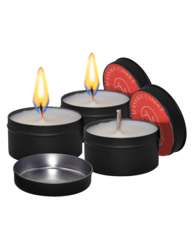 JUEGO DE VELAS DE MASAJE AMOUR DE 3 AROMAS