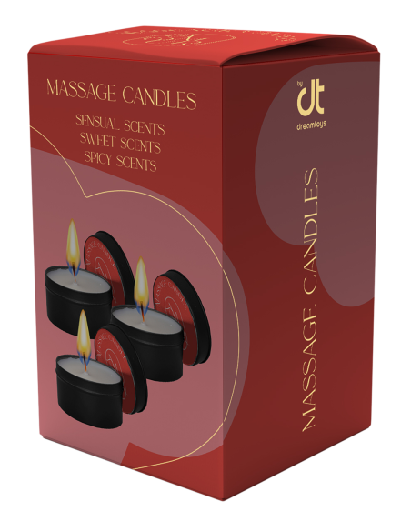 JUEGO DE VELAS DE MASAJE AMOUR DE 3 AROMAS