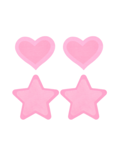 PEEKABOO PEZONERAS ROSA CALIENTE QUE BRILLAN EN LA...