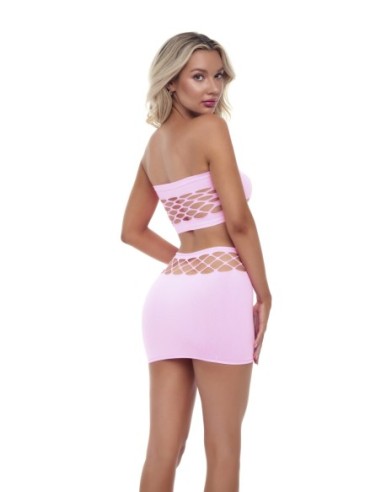NET WORTH 2 PCS BANDEAU SET PINK, OS