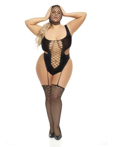 BODYSTOCKING SIN N CHILL CON MASCARILLA NEGRO, REINA