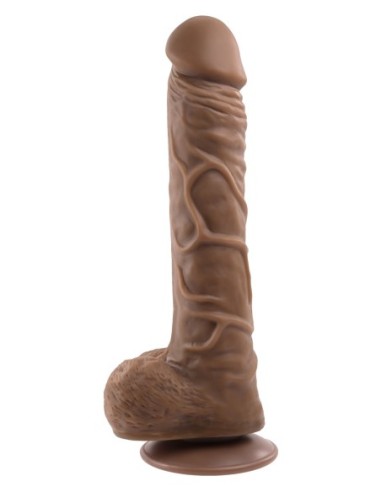 GENDER X 10 INCH 25 CM FLEXSKIN POSEABLE TRUE FEEL DILDO DARK