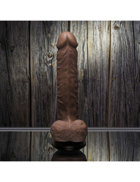 GENDER X 10 INCH 25 CM FLEXSKIN POSEABLE TRUE FEEL DILDO DARK