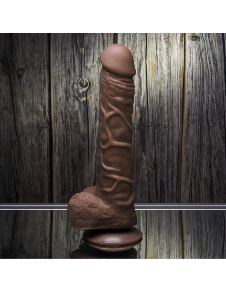 GENDER X 10 INCH 25 CM FLEXSKIN POSEABLE TRUE FEEL DILDO DARK