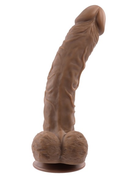 GENDER X CONSOLADOR FLEXSKIN DE 10 PULGADAS Y 25 CM FLEXSKIN POSE TRUE FEEL OSCURO