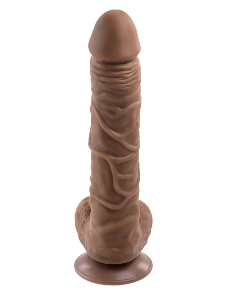 GENDER X CONSOLADOR FLEXSKIN DE 10 PULGADAS Y 25 CM FLEXSKIN POSE TRUE FEEL OSCURO