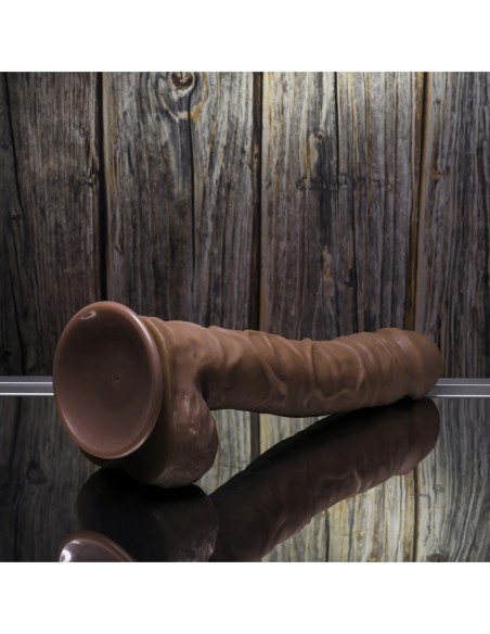 GENDER X 10 INCH 25 CM FLEXSKIN POSEABLE TRUE FEEL DILDO DARK