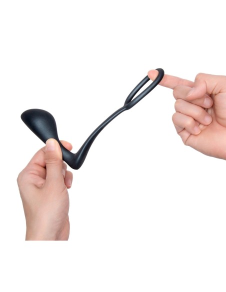 B-VIBE ANILLO PARA EL PENE DEL TIMBRE Y TAPÓN