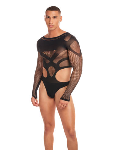 RAINBOW PARTY OUT OF ORBIT BODYSUIT BLACK