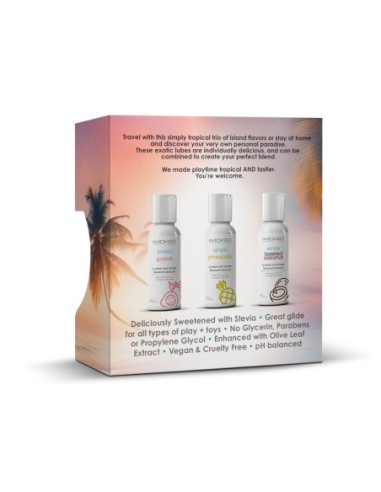 WICKED SIMPLY TROPICAL TRIO LUBRICANTE A BASE...