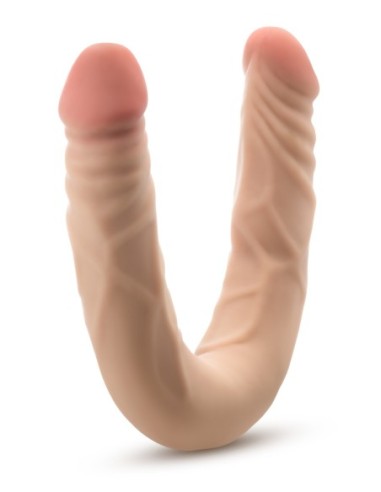 DR. SKIN PLUS 14” POSABLE DOUBLE DONG BEIGE