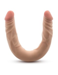 DR. SKIN PLUS 14" DOBLE DONG ARTICULADO BEIGE 2