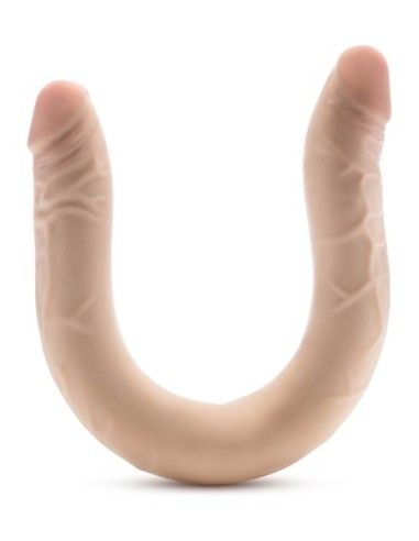 DR. SKIN PLUS 16.5” POSABLE DOUBLE DONG BEIGE