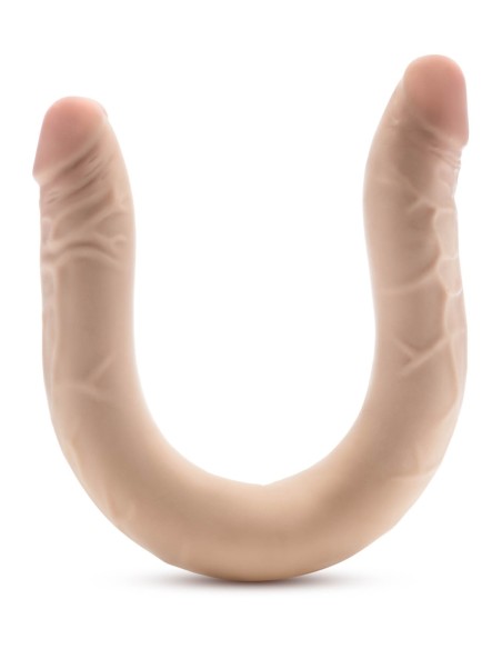 DR. SKIN PLUS 16.5” POSABLE DOUBLE DONG BEIGE