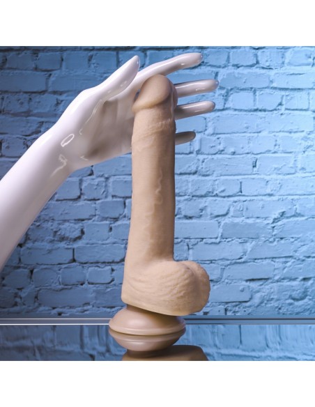 SELOPA 7 INCH 17 CM NATURAL FEEL FLEXSKIN DILDO LIGHT