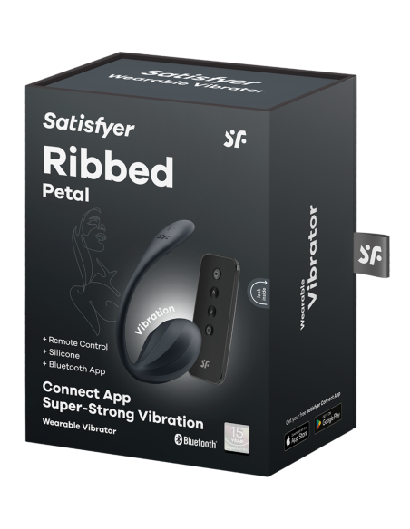 SATISFYER PÉTALO ACANALADO NEGRO