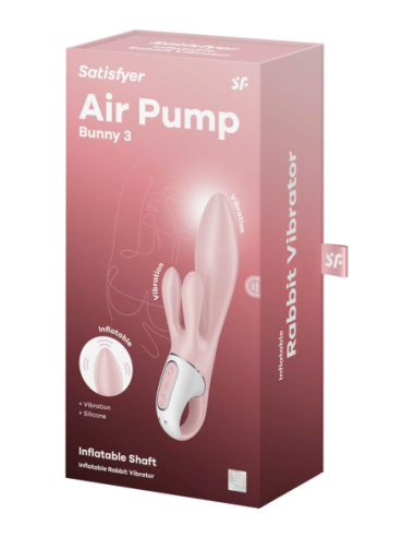 SATISFYER BOMBA DE AIRE BUNNY 3 ROSE