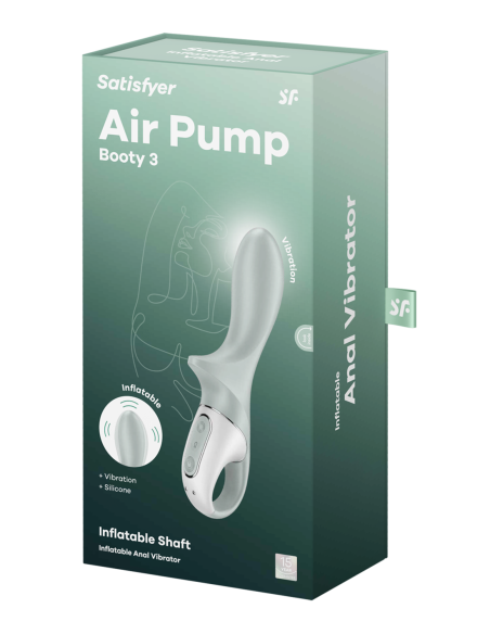 SATISFYER AIR PUMP BOOTY 3 GREYGREEN