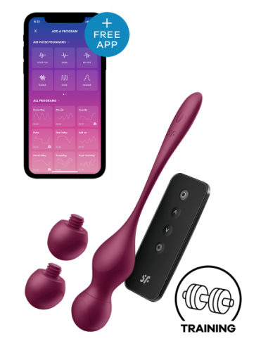 SATISFYER LOVE BIRDS VARY WINE RED