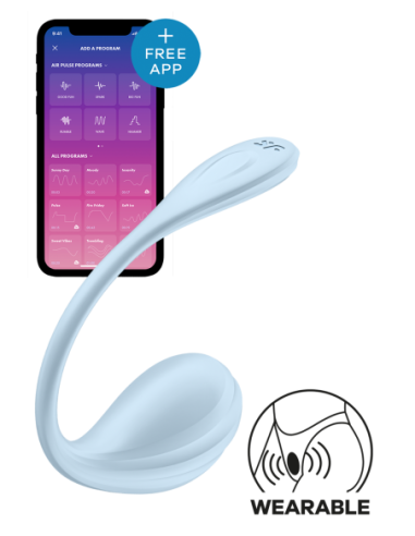 SATISFYER SMOOTH PETAL LIGHT BLUE