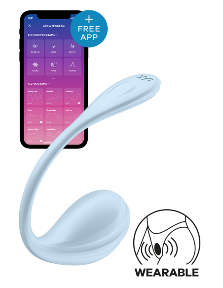 SATISFYER PÉTALO LISO AZUL CLARO