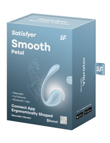 SATISFYER SMOOTH PETAL LIGHT BLUE