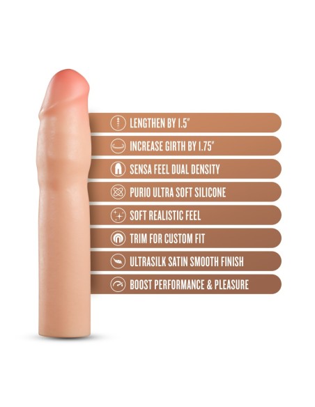 PERFORMANCE PLUS 1.5 PULGADAS PENE DE SILICONA XTENDER BEIGE