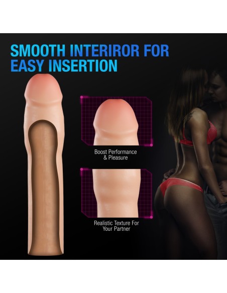 PERFORMANCE PLUS 1.5 INCH SILICONE PENIS XTENDER BEIGE