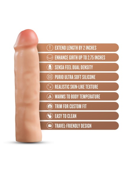 PERFORMANCE PLUS 2 INCH SILICONE PENIS XTENDER BEIGE