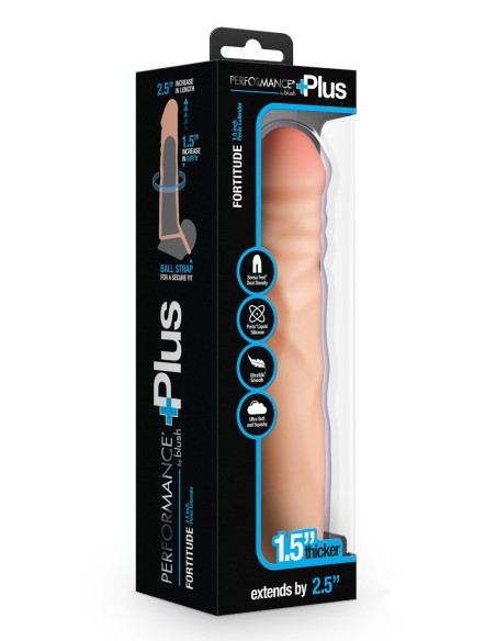 PERFORMANCE PLUS 2.5 INCH SILICONE PENIS XTENDER BEIGE