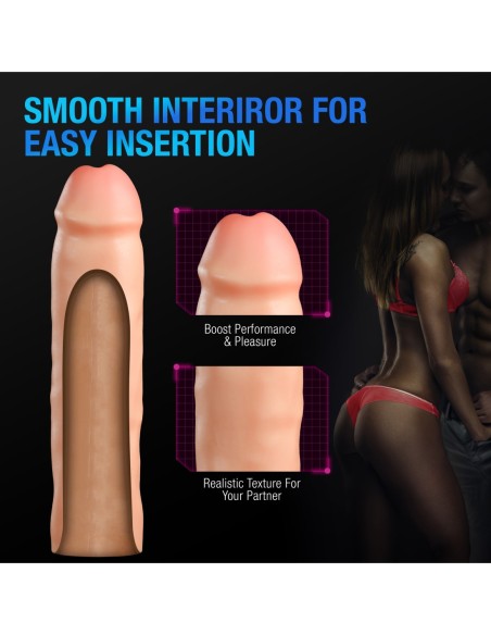 PERFORMANCE PLUS PENE DE SILICONA DE 3 PULGADAS XTENDER BEIGE
