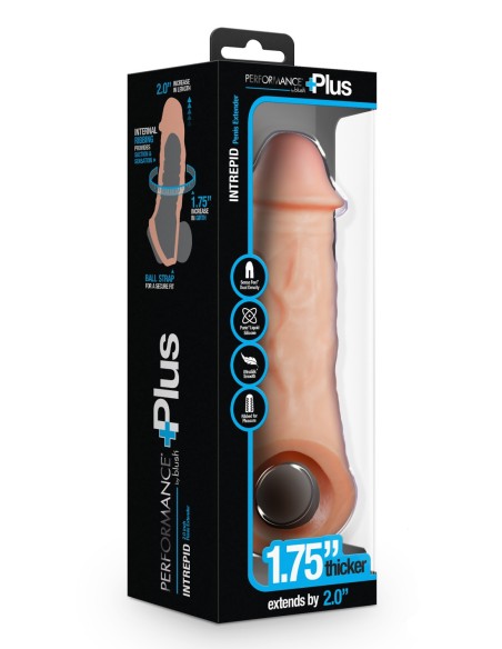 PERFORMANCE PLUS INTREPID 2 PULGADAS PENE DE SILICONA XTENDER BEIGE