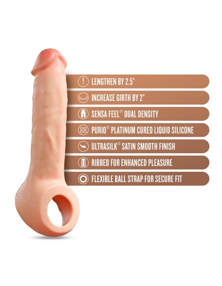 PERFORMANCE PLUS THRIVE 2.5 INCH SILICONE PENIS XTENDER BEIGE