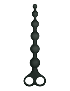 NMC 8 PULGADAS ACANALADAS DE SILICONA ANAL NEGRAS