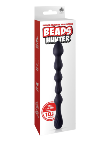 NMC 10.5 INCH RIBBED SILICONE ANAL BALL BEADS...