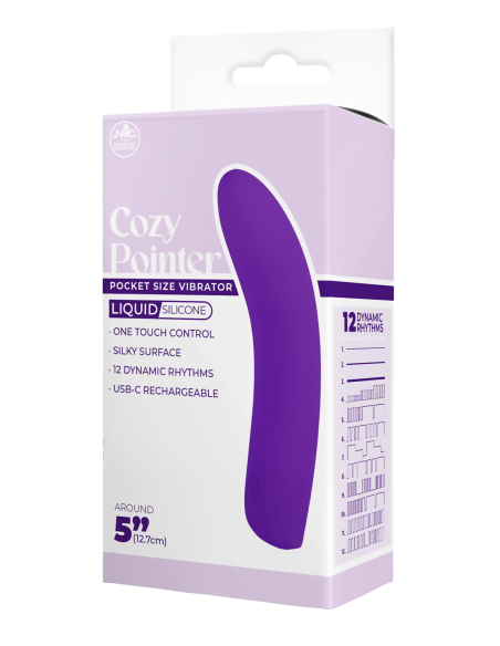 NMC 5 INCH SILICONE 10 FUNCTION VIBRATOR PURPLE