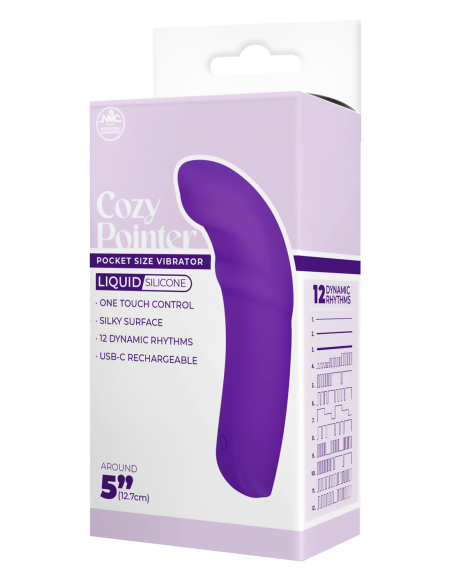 NMC 5 INCH SILICONE 10 FUNCTION VIBRATOR PURPLE