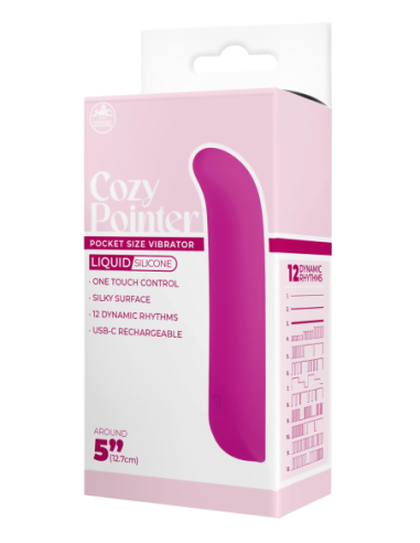 NMC 5 PULGADAS SILICONA 10 FUNCIONES VIBRADOR ROSA