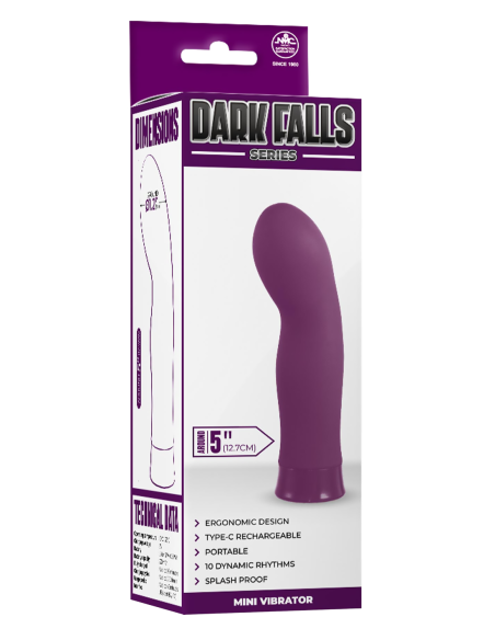 NMC VIBRADOR DE SILICONA RECARGABLE 10 FUNCIONES 10 FUNCIONES MORADO