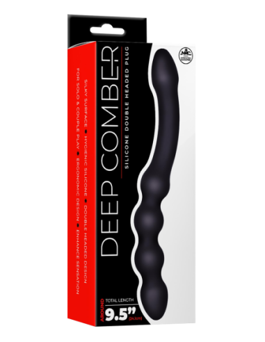 NMC 9.5 INCH SILICONE DOUBLE HEADED PLUG BLACK