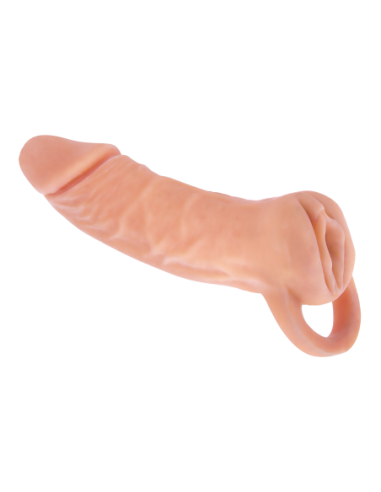 NMC TWO IN ONE 7 INCH PENIS EXTENDER AND MASTURBATOR FLESH