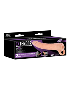 NMC TWO IN ONE 9 INCH PENIS EXTENDER AND MASTURBATOR FLESH 2