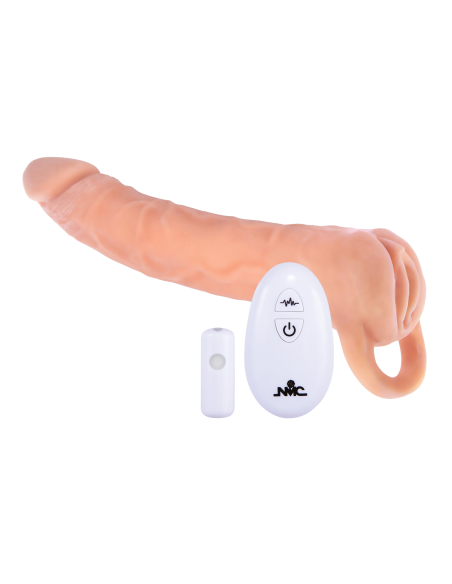 NMC 9 INCH TPE EXTENSION SLEEVE WITH REMOTE CONTROL BULLET