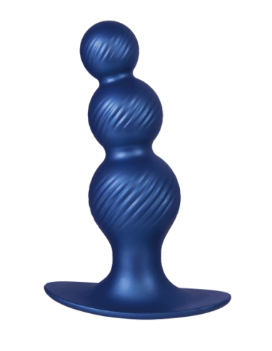 NMC 5 INCH SILICONE ANAL PLUG IN METALLIC BLUE