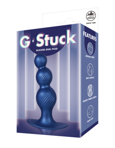 NMC 5 INCH SILICONE ANAL PLUG IN METALLIC BLUE