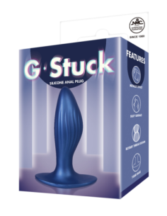 NMC 4.5 INCH SILICONE ANAL PLUG METALLIC BLUE 2