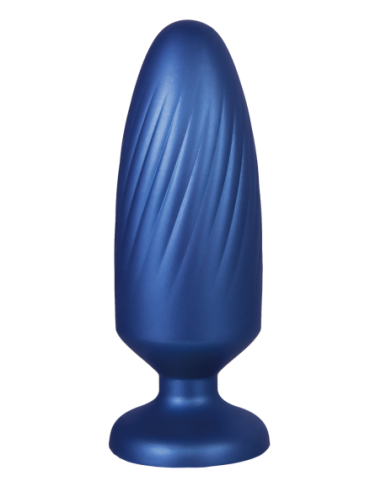 NMC 5 INCH SILICONE ANAL PLUG METALLIC BLUE